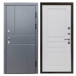 Сибирь термо премиум Вертикаль grey Классика белый матовый